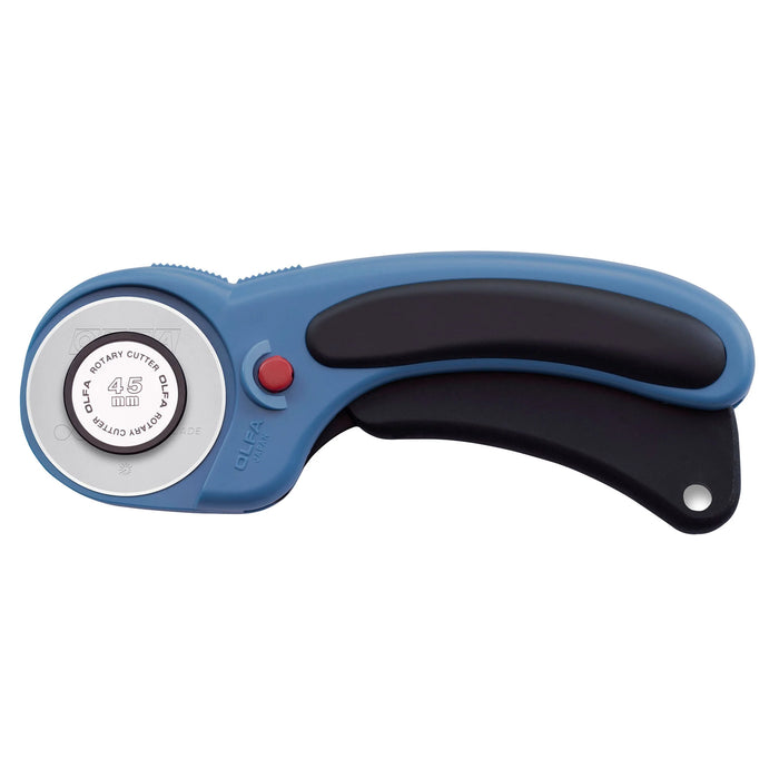 Olfa RTY-2DX/PBL 45mm Ergonomic Rotary Cutter, Pacific Blue