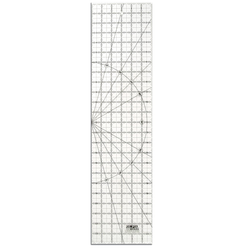 Olfa QR-6x24 6" x 24" Acrylic Ruler Non-Slip, Frosted