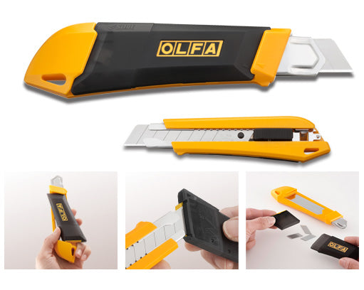 Olfa DL-1 SNAP it 'N' TRAP it Heavy-Duty Utility Knife Illustration