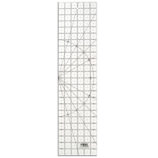 Olfa QR-6x24 6" x 24" Acrylic Ruler Non-Slip, Frosted 