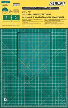 Olfa RM-CLIPS/2 Continuous Grid Cutting Mat Set 23" x 70" Package