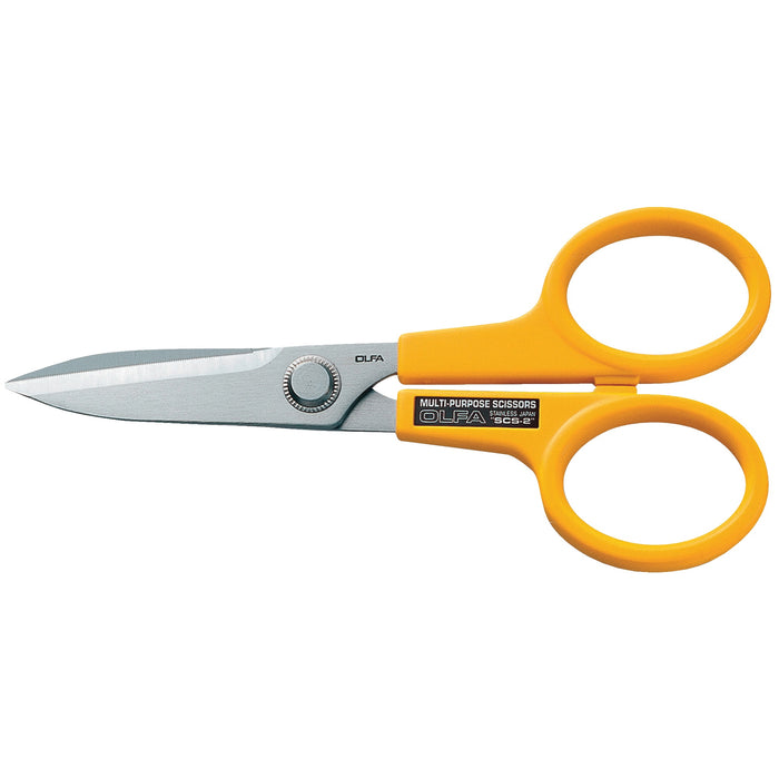 Olfa SCS-2 Scissors, Stainless Steel Serrated Edge